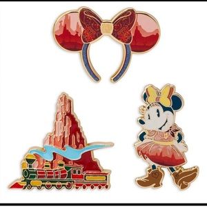 Disney Minnie Mouse Main Attraction Pin Set Big Thunder Mountain Limited Release